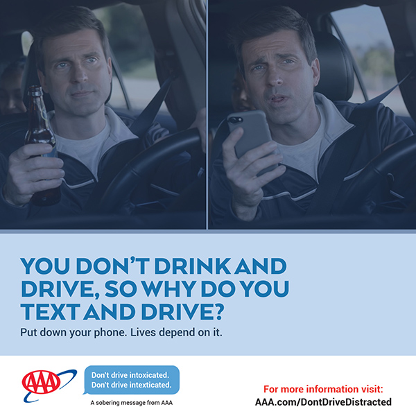 AAA Reminds Drivers that Distraction is Deadly