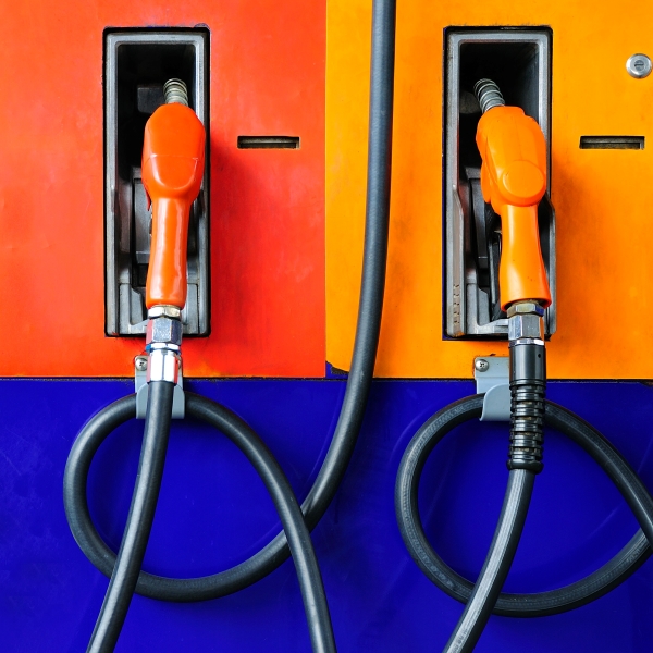 colorful image gas pumps
