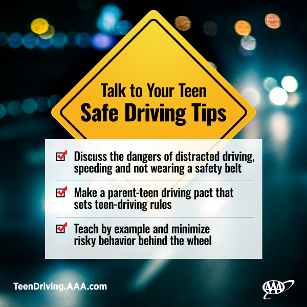 teen driver safety graphic