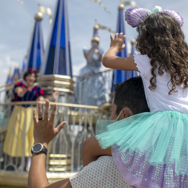 girl at Disney parade