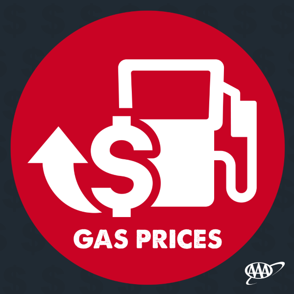 gas prices increase up arrow