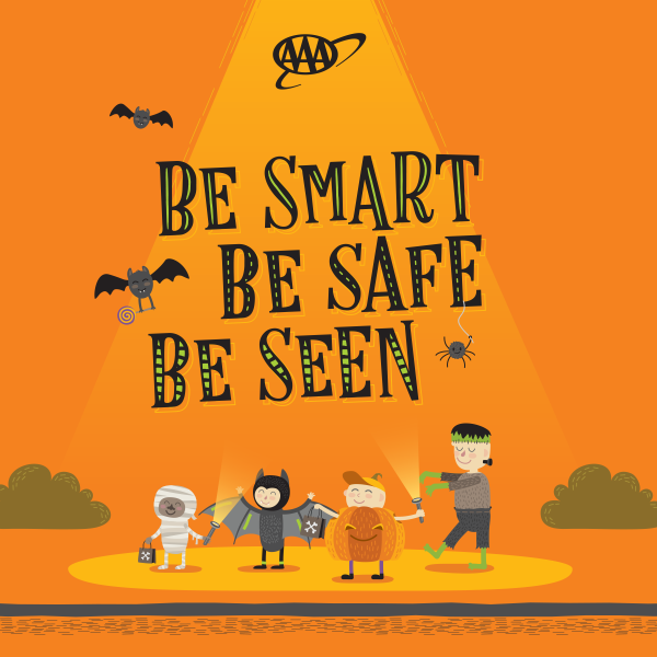 halloween safety be smart be seen