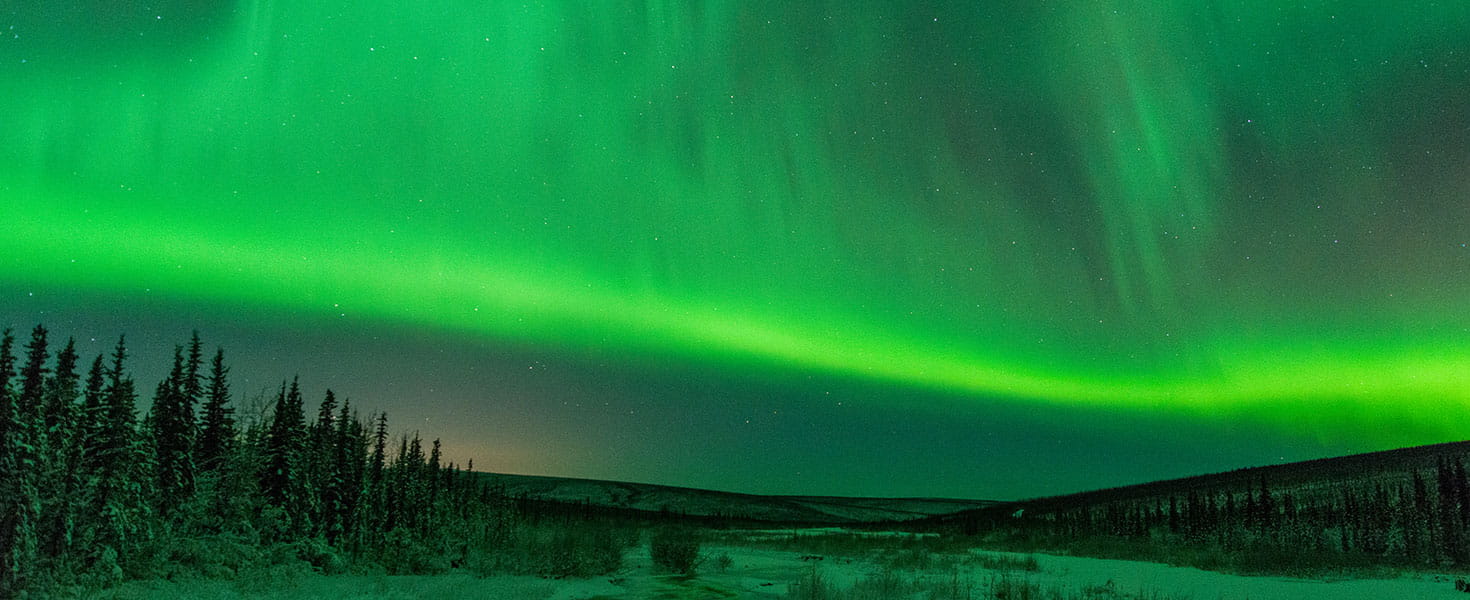 northern lights in Alaska sky