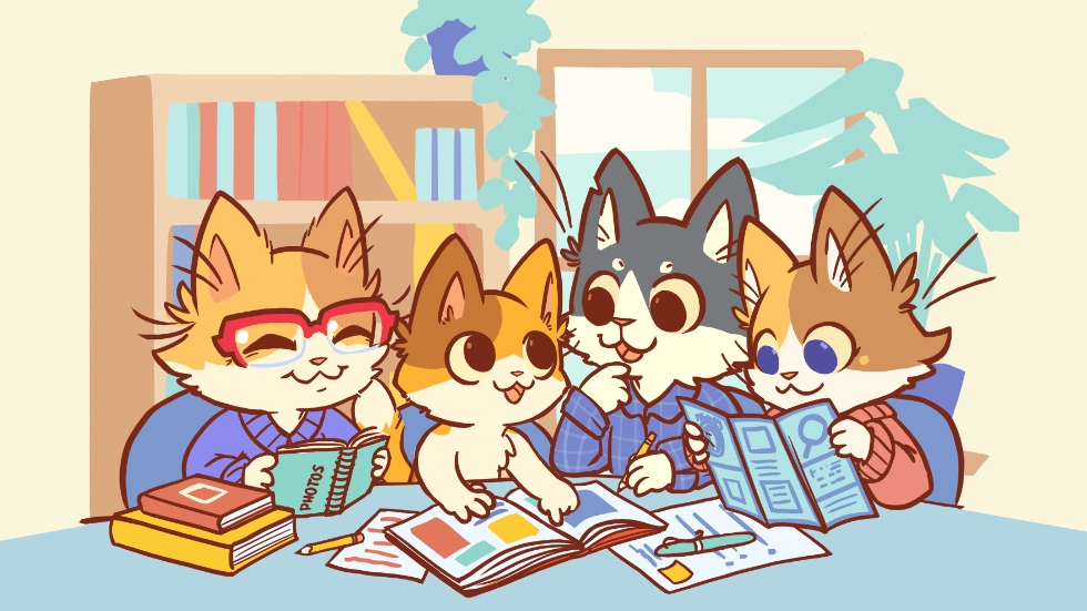 KeeKee and friends planning their trip